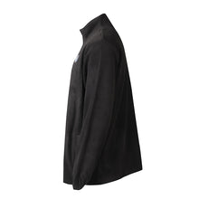 將圖片載入圖庫檢視器 J905 訂製搖粒絨淨色風褸外套 設計拉鏈外套 繡花logo 黑色 風褸外套製衣廠
