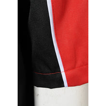將圖片載入圖庫檢視器 D342 訂製Polo拼色工業制服 個人設計繡花logo 工業制服工廠 黑色拼紅色
