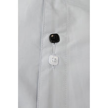 將圖片載入圖庫檢視器 澳門 訂購黑白紐扣恤衫繡花LOGO恤衫 公司制服口袋設計 R336
