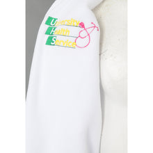 將圖片載入圖庫檢視器 J916 訂做純白色風褸外套 設計繡花logo 兩件裝風褸 風褸外套工廠 學校 保健處
