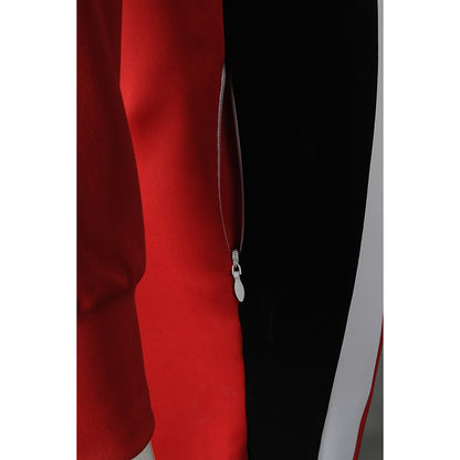 CH204 訂製女裝熱身啦啦隊服 設計拼接套裝啦啦隊服 啦啦隊服製服公司 100%滌 裁判