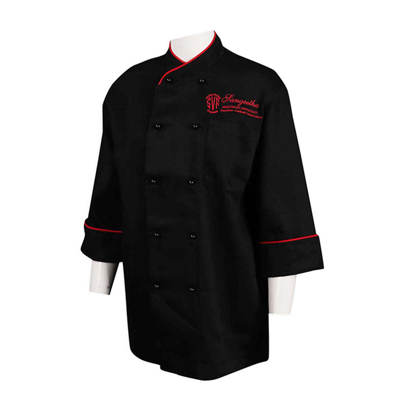 KI102 訂做七分袖廚師制服款式 素食餐廳 廚師制服生產商