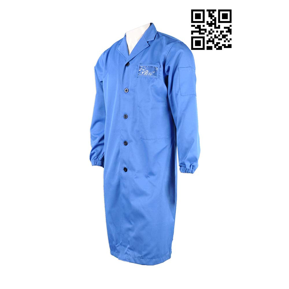 NU026 訂製連身醫生袍 設計長款醫生制服 訂購團體男士醫生制服 診所制服專門店