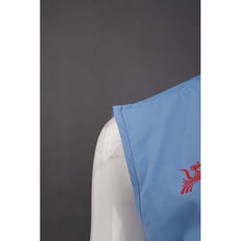 將圖片載入圖庫檢視器 V178 訂製藍色企領背心外套 醫院 醫護義工背心外套供應商

