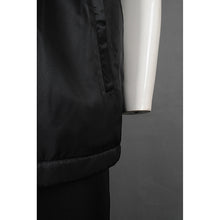 將圖片載入圖庫檢視器 澳門 製作黑色背心外套車隊 銀色印花logo背心外套製服公司 V198
