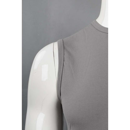 VT216 製作男裝工字背心 金融 資產公司 背心T恤製衣廠 灰色