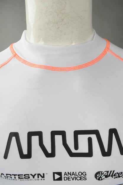 W206 大量訂製功能性運動衫款式 設計蝦蘇線款功能性運動衫 香港 爬龍舟 比賽衫 緊身 高彈力功能性運動衫製造商 白色