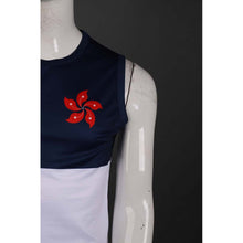 將圖片載入圖庫檢視器 WTV159 訂做撞色款運動套裝 香港 代表運動衫 選手衫 運動套裝製造商 白色 撞色寶藍色
