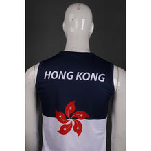 將圖片載入圖庫檢視器 WTV159 訂做撞色款運動套裝 香港 代表運動衫 選手衫 運動套裝製造商 白色 撞色寶藍色

