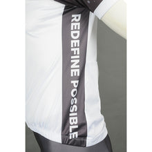 將圖片載入圖庫檢視器 WTV166 緊身運動套裝 灰色撞白色套裝 泳衣布料定制
