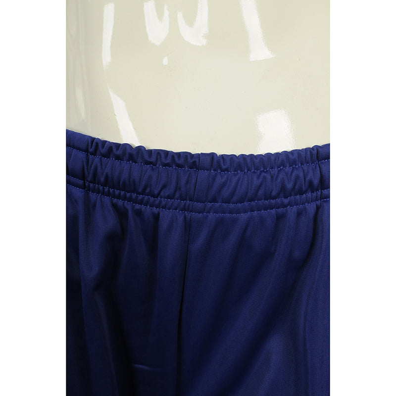 WTV168 設計冬季運動套裝 金光絨 運動服 澳門百辦商會 運動套裝製造商 白色衣服寶藍色褲子